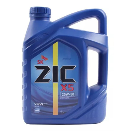 ACEITE ZIC 20W50 API SM SINYETICO 4 LT.