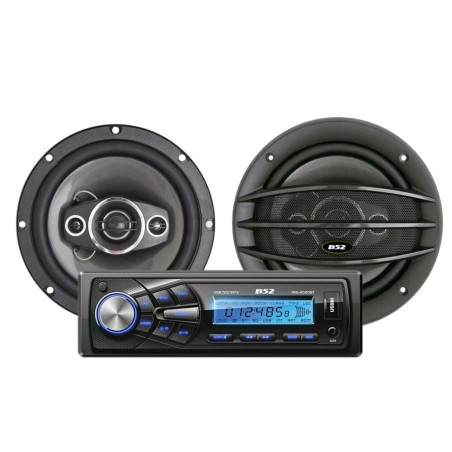 KIT RADIO 1 DIN + JGO PARLANTES COAXIALES