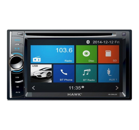 radio doble din 62 tactil usb sd dvd bluetooth 4x50 watts