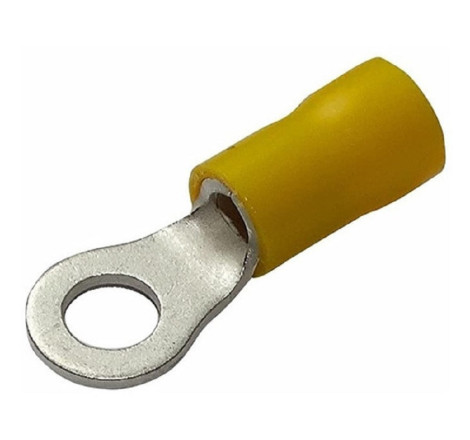 TERMINAL OJO FORRADO 100U 5,3MM AMARILLO